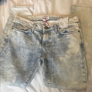 Current/Elliott Light Blue Straight Leg Jeans